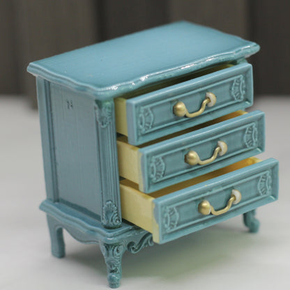 Chest of Drawers with opening Drawers teal