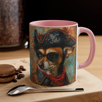 Accent Coffee Mug, 11oz - Rat Cha Buccaneer