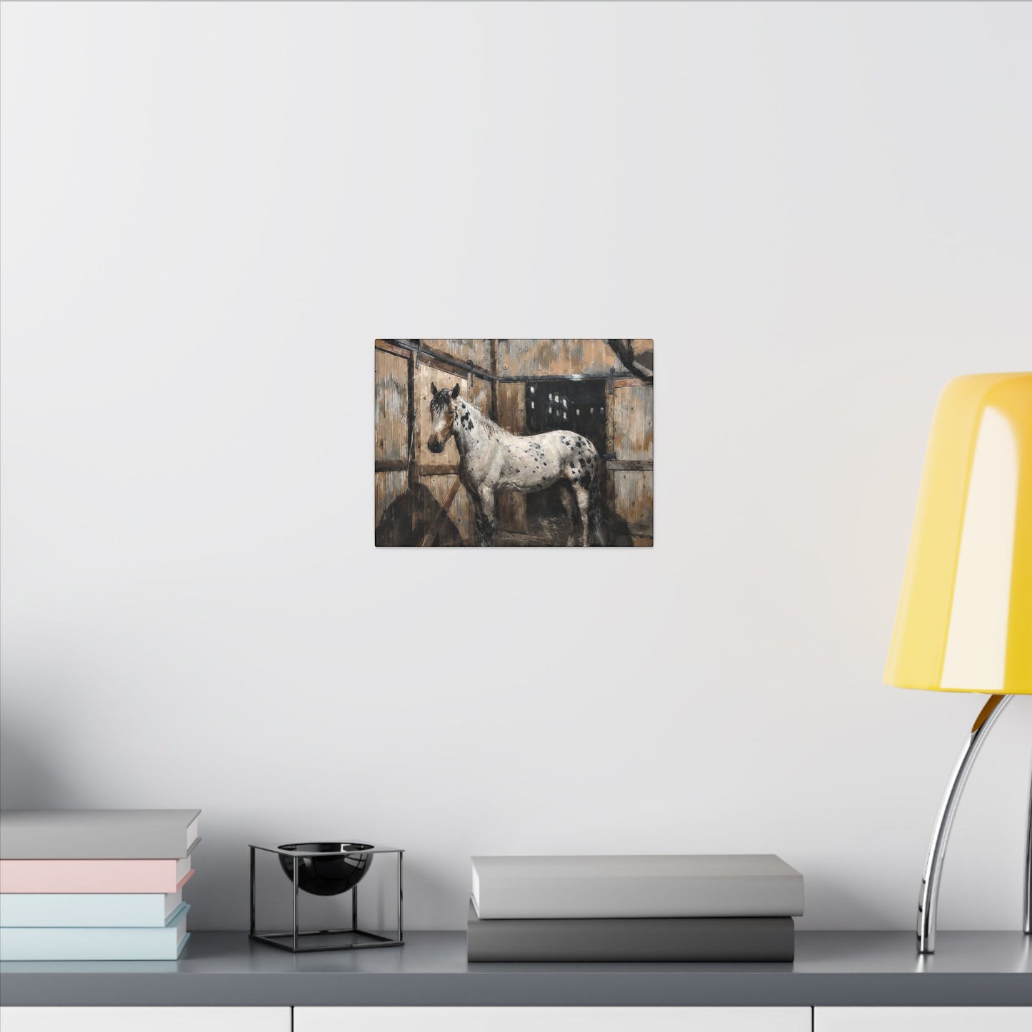 Appaloosa Horse Canvas Art - Rustic Stable Wall Décor (Matte Stretched Canvas Print)