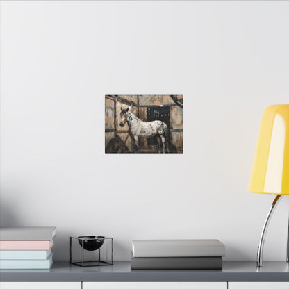 Appaloosa Horse Canvas Art - Rustic Stable Wall Décor (Matte Stretched Canvas Print)