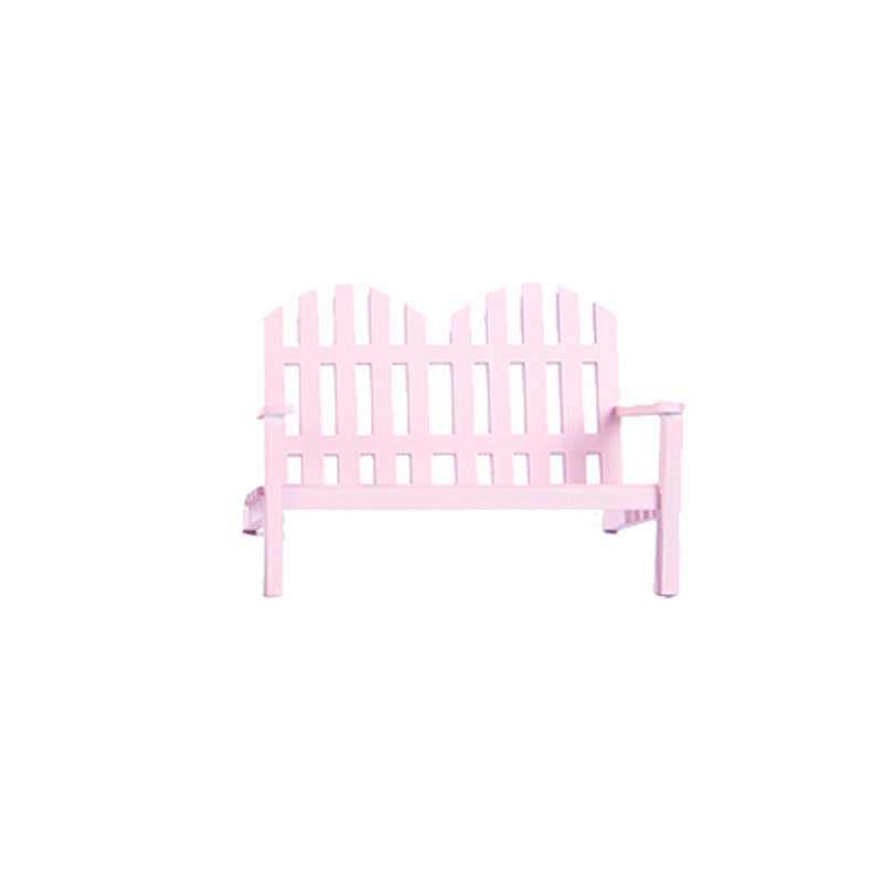 Dollhouse Park Table And Chairs  pink double chair