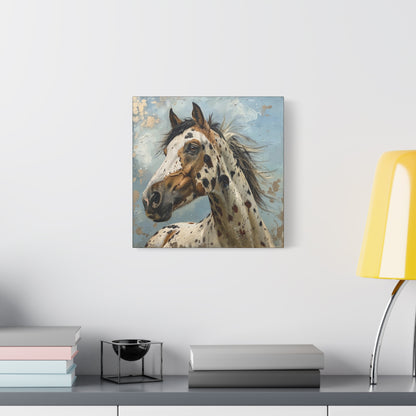Appaloosa Horse Canvas Print — Equine Wall Art (Matte Stretched Canvas 1.25")