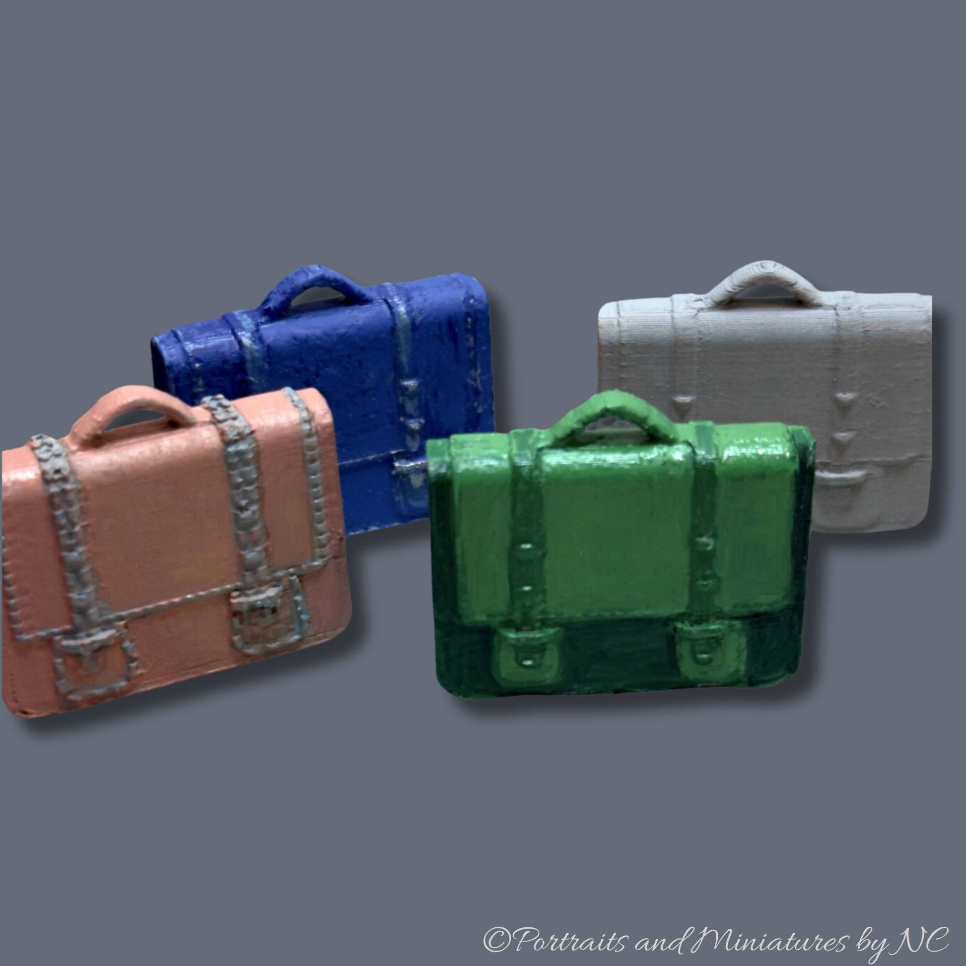 Miniature Briefcase  1/12 scale available colors