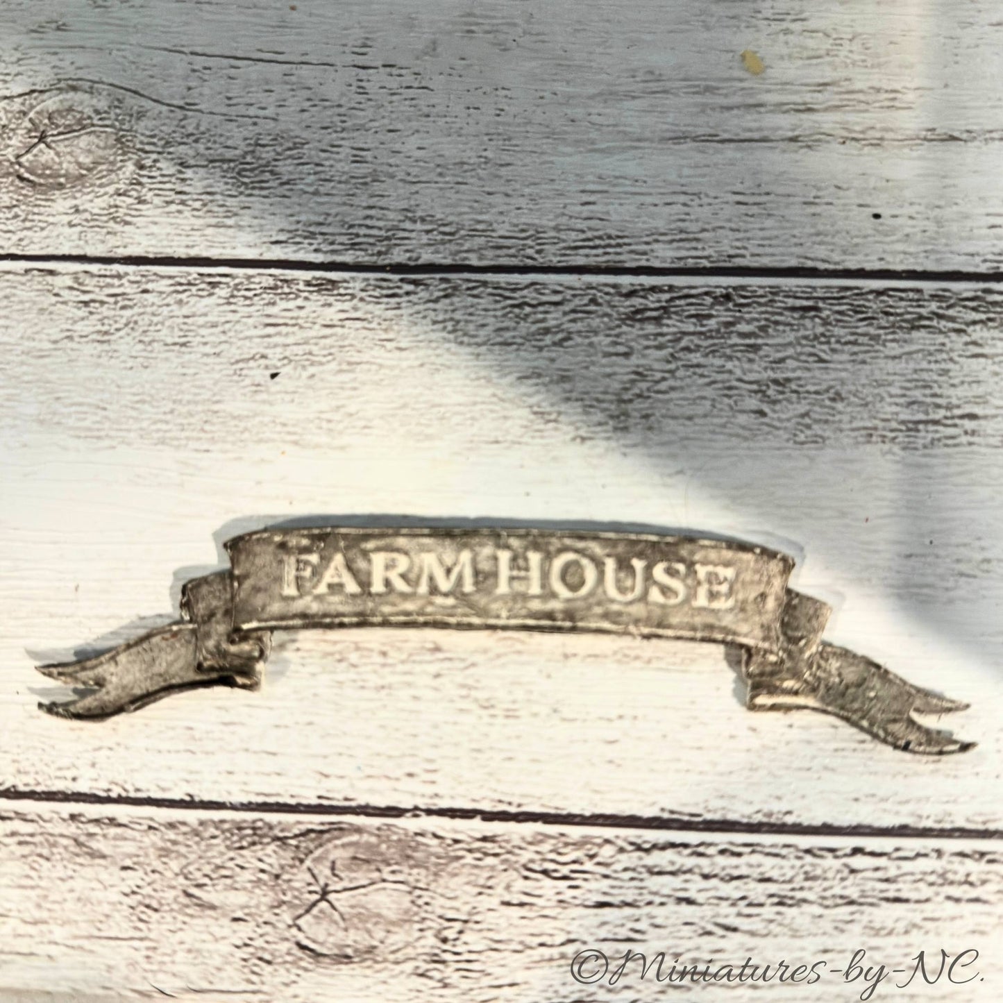 Farmhouse Sign 1/12 Scale Dollhouse Accessory