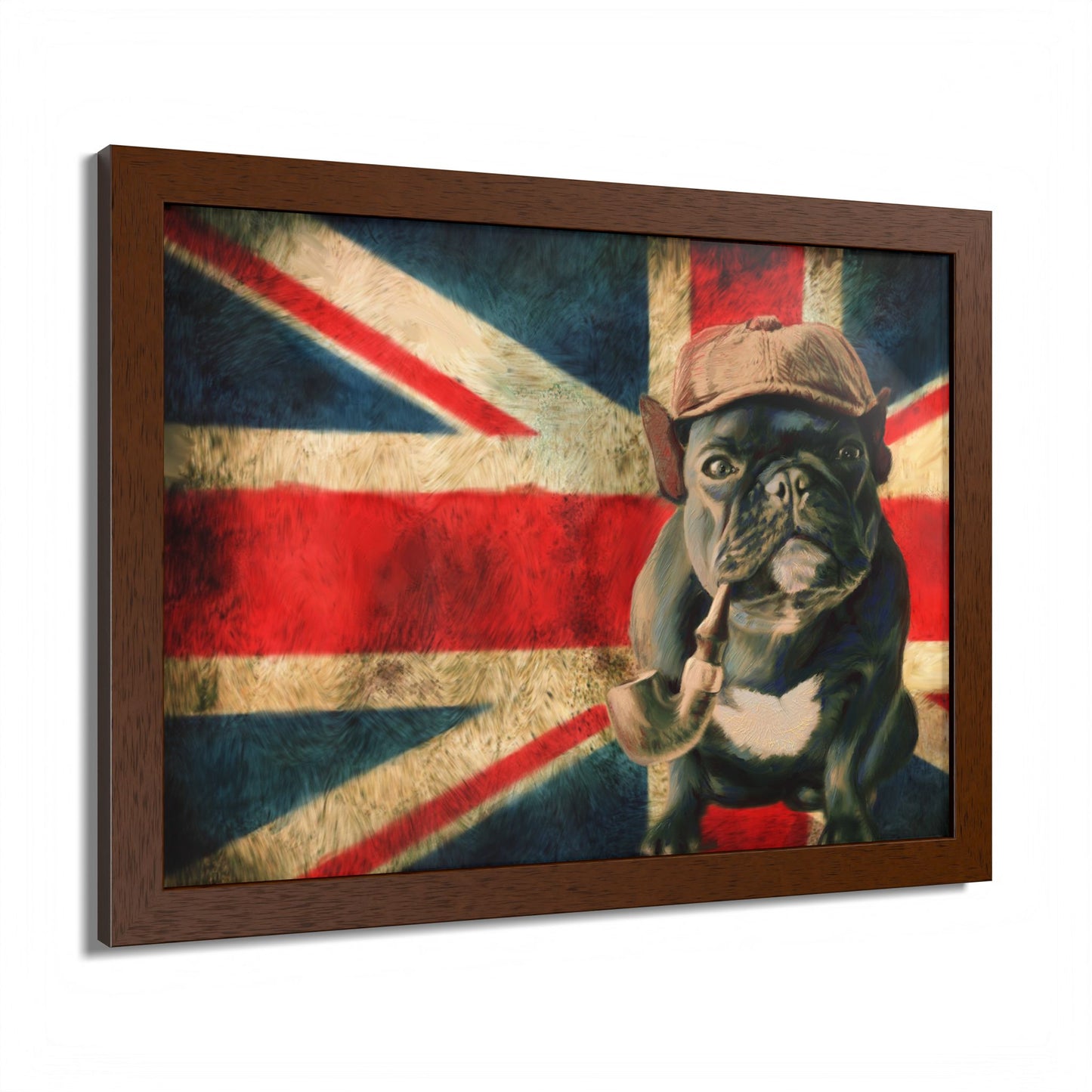 British Bulldog Art Print — Framed Vintage Union Jack Poster