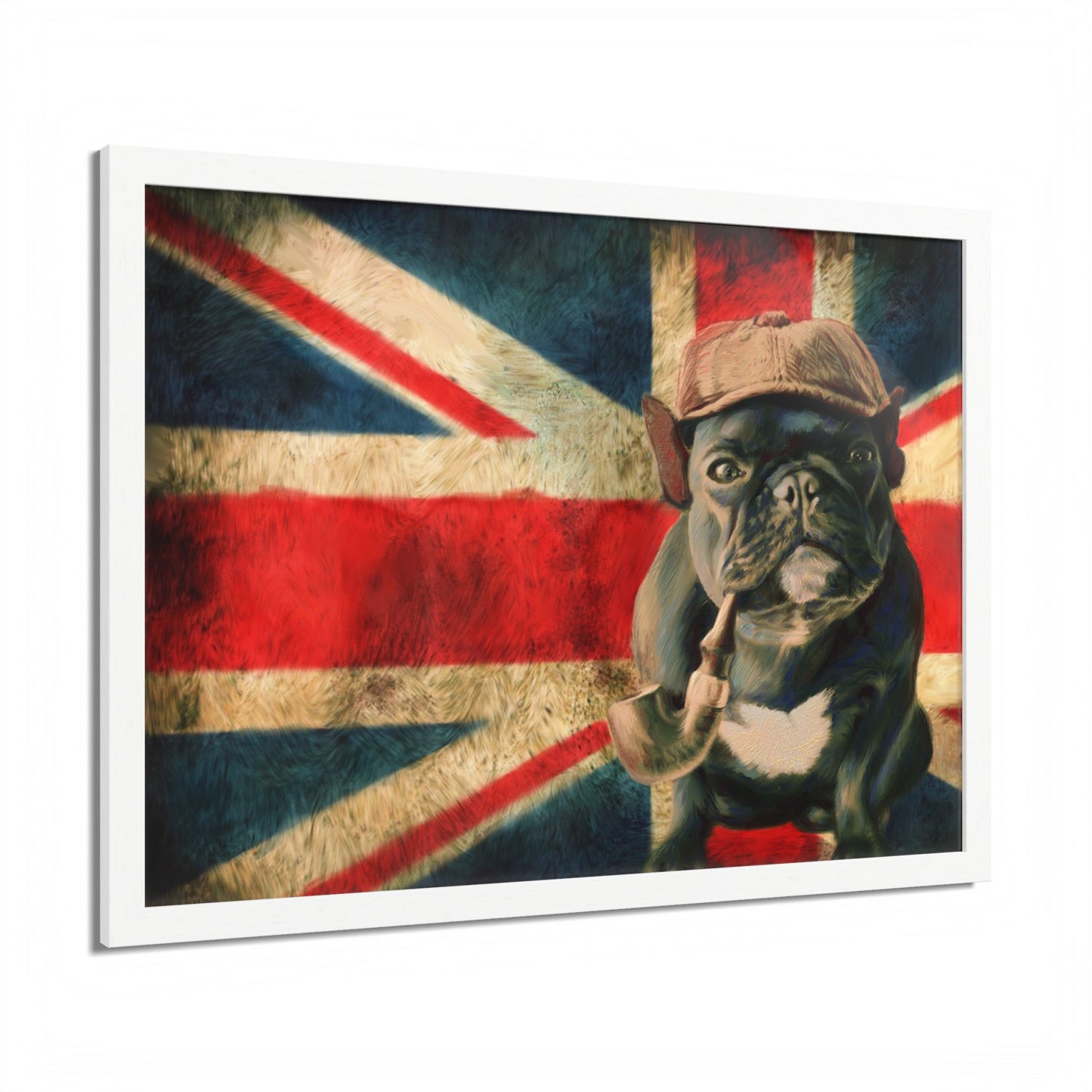 British Bulldog Art Print — Framed Vintage Union Jack Poster