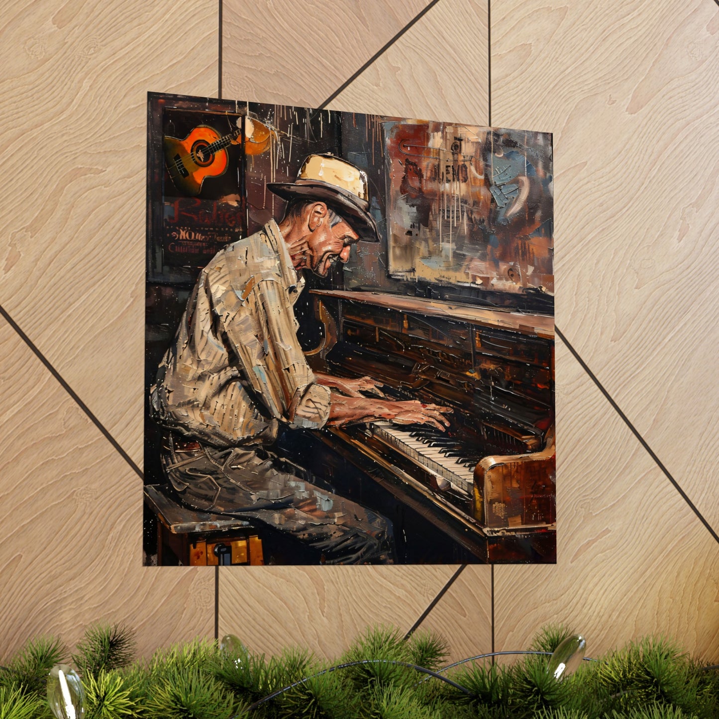 Matte Vertical Posters - Honky Tonk Piano Player