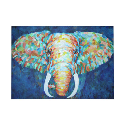 Colorful Elephant Puzzle (96, 252, 500, 1000-Piece)  front