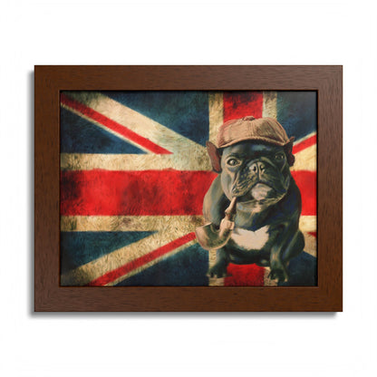 British Bulldog Art Print — Framed Vintage Union Jack Poster