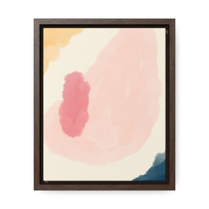 Abstract Pink Vertical Framed Premium Gallery Wrap Canvas