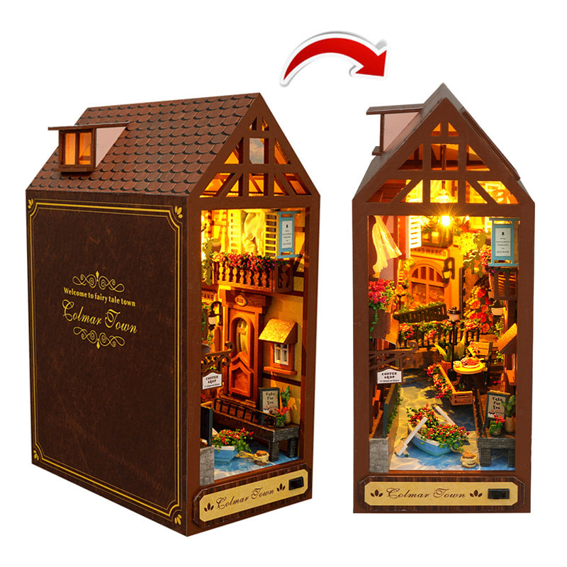 Mini House Miniature Model Wooden Toys Diy Kit - TC16 Colmar Town