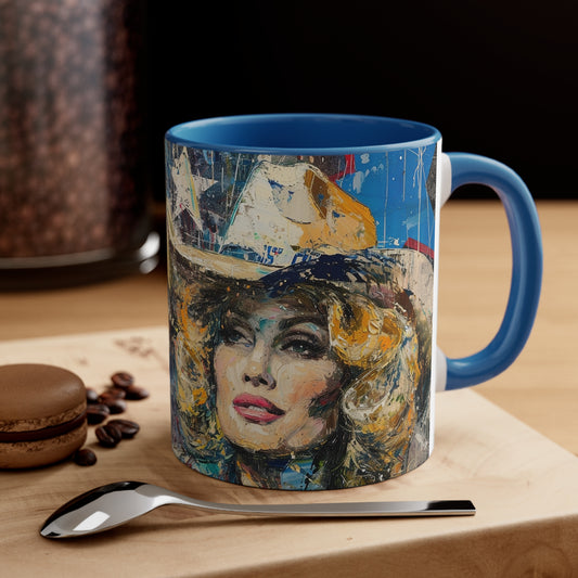 Accent Coffee Mug, 11oz - Country Queen Blue