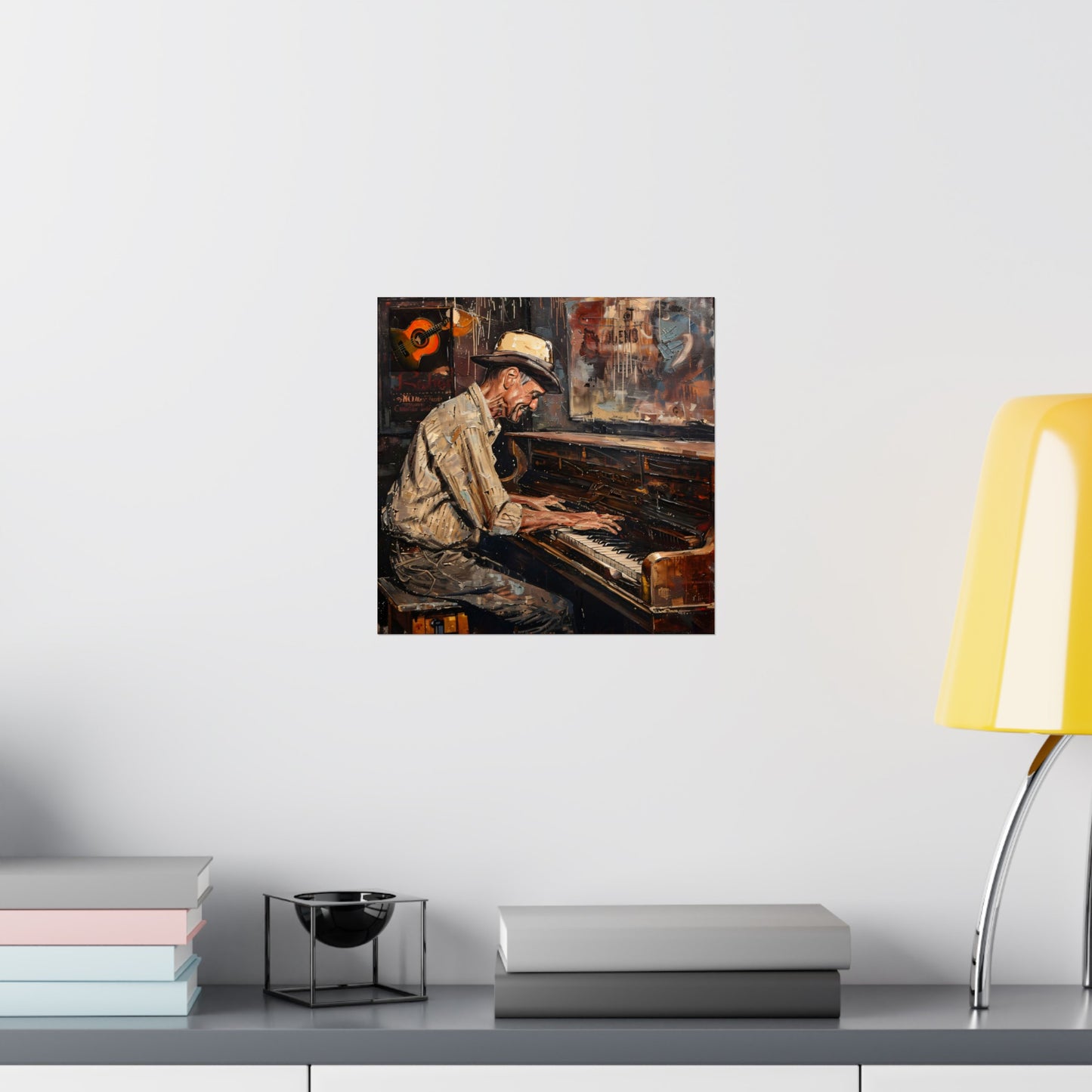 Matte Vertical Posters - Honky Tonk Piano Player