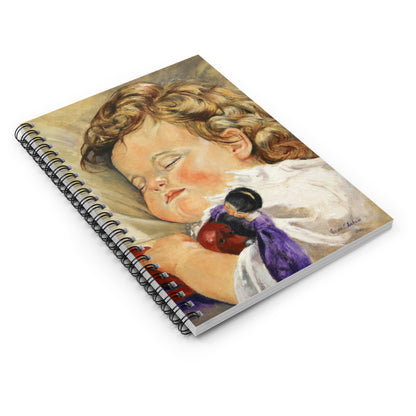Spiral Notebook — Sleeping Child Art Cover (Ruled)