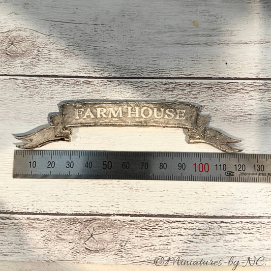 Farmhouse Sign 1/12 Scale Dollhouse Accessory size