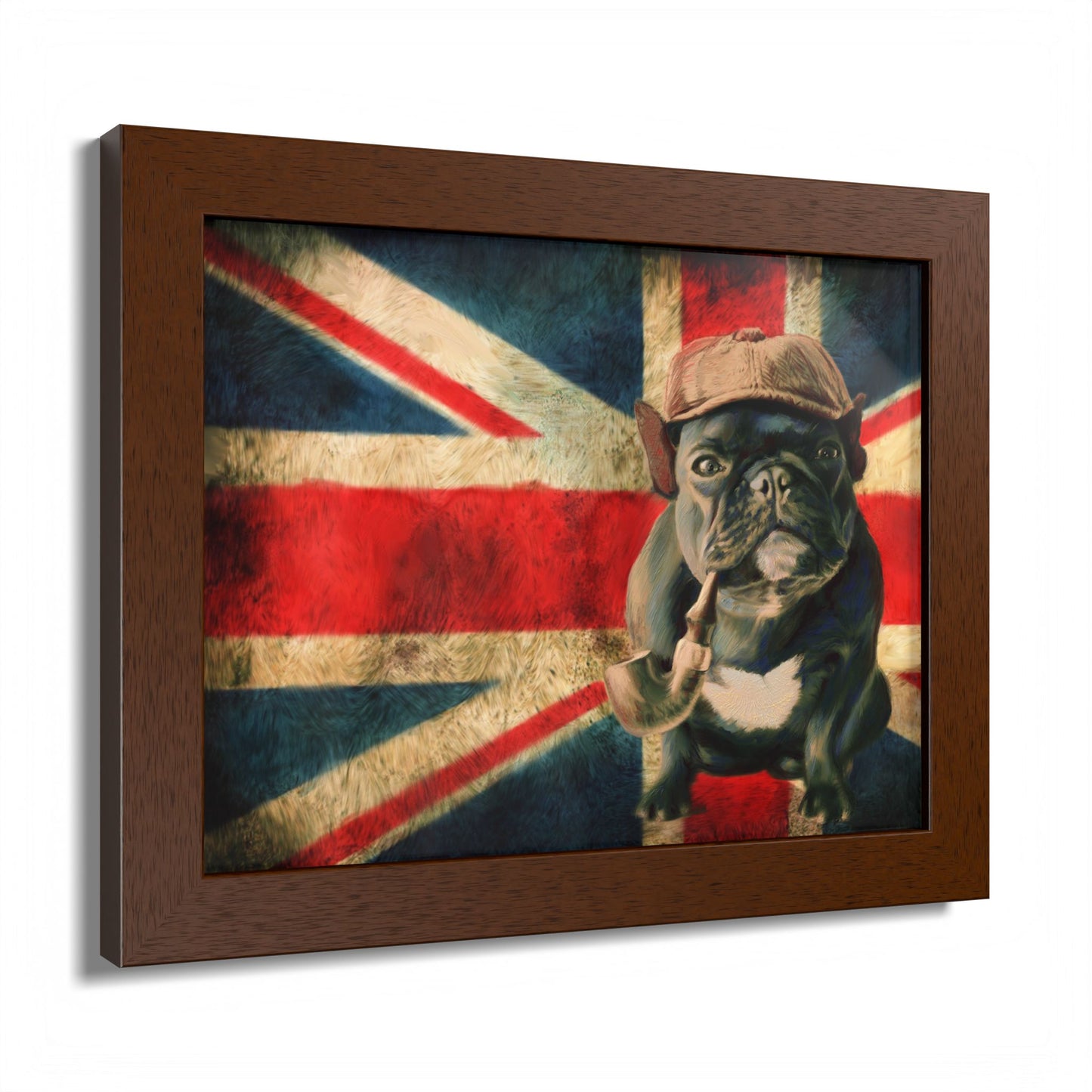 British Bulldog Art Print — Framed Vintage Union Jack Poster