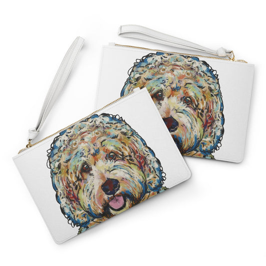 Clutch Bag - Doodle Dog Design
