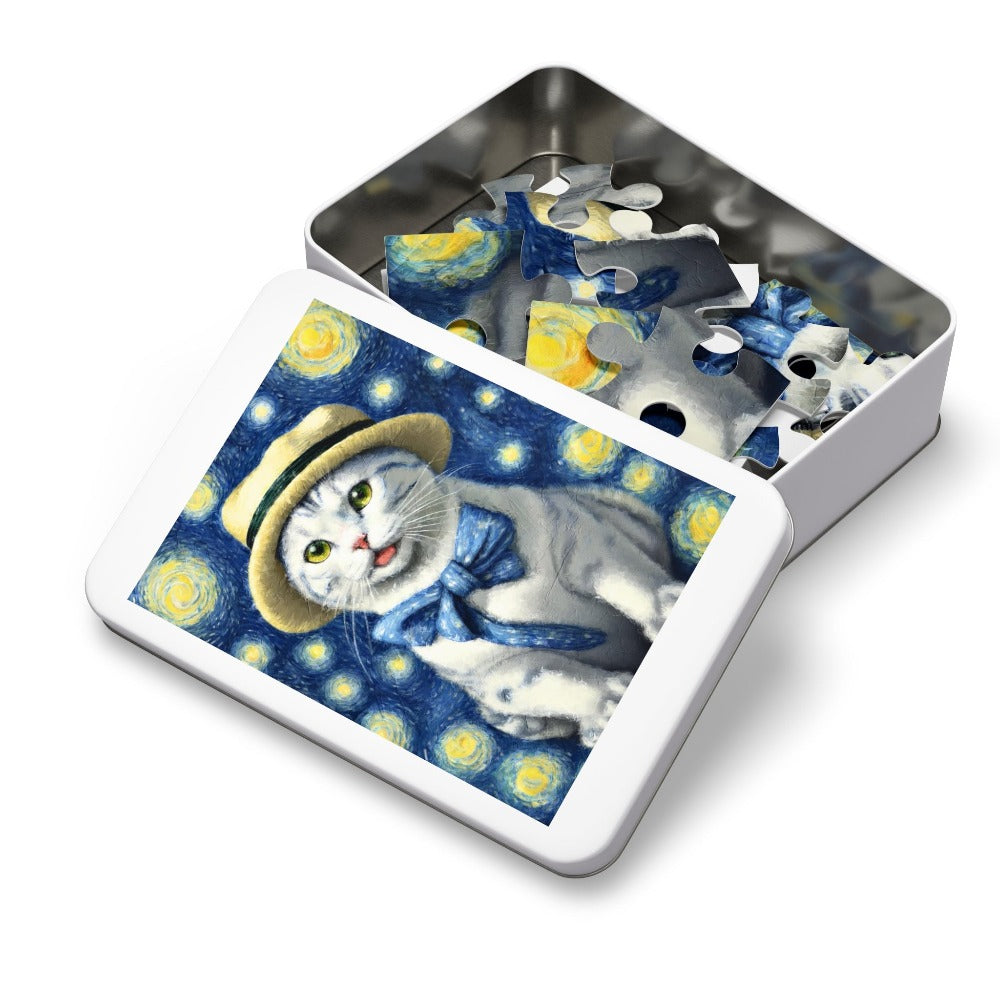 Starry Eye Cat Jigsaw Puzzle  with box