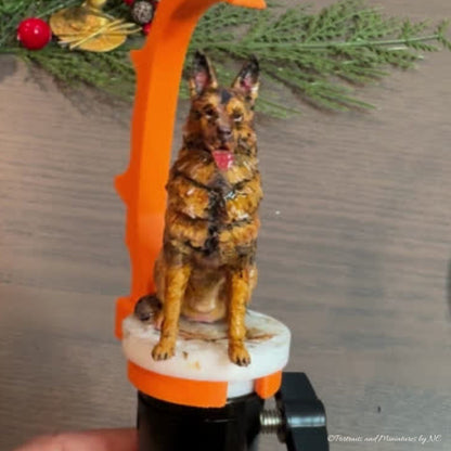 German Shepherd Dog Statue Miniature Dog Custom Made Pet Statue