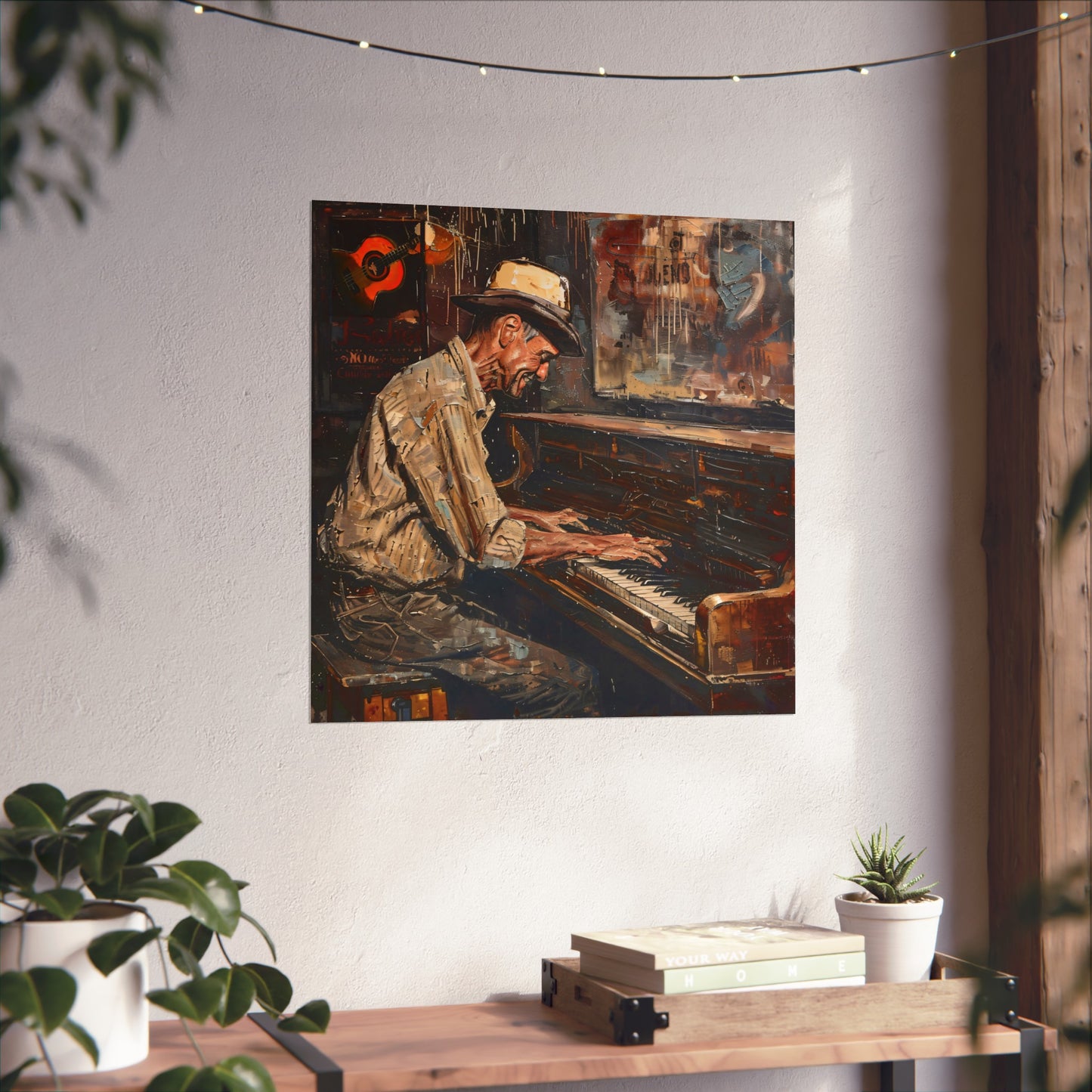 Matte Vertical Posters - Honky Tonk Piano Player