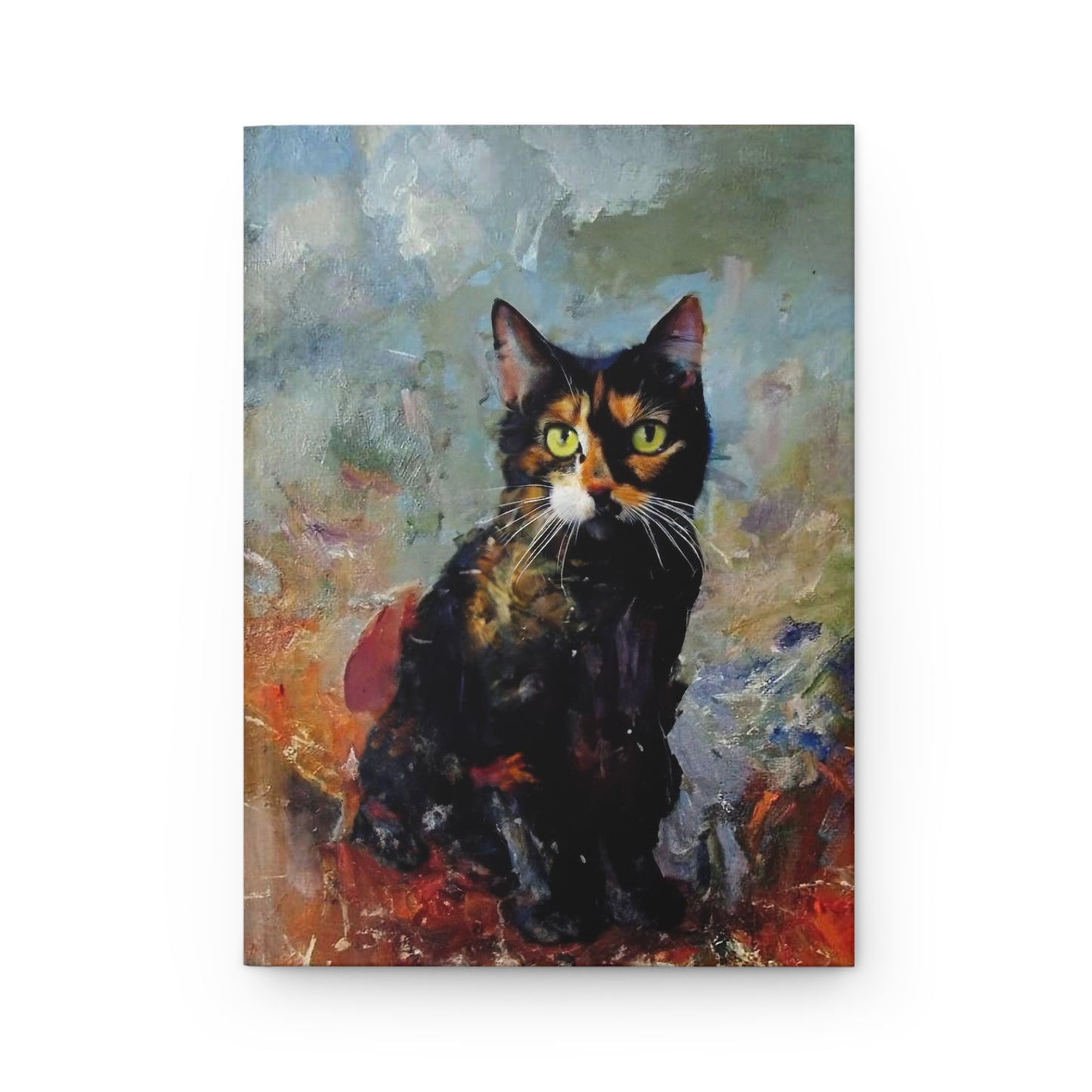 Hardcover Journal Matte with Cat Design front