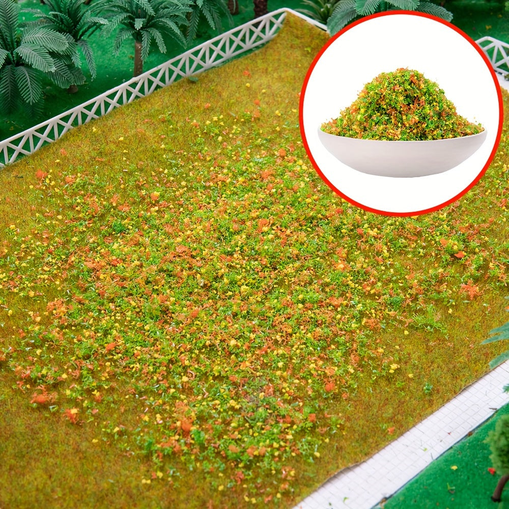 DIY Grass Powder For Diorama  Lawn Sponge Material 2-in-1 Mixed Color for Outdoor Scenery Creation in situ