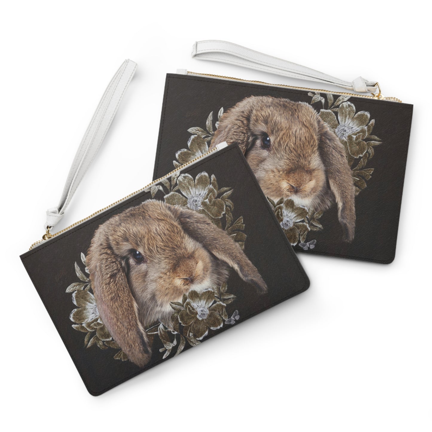 Clutch Bag - In the Garden of Whispers Rabbit Design