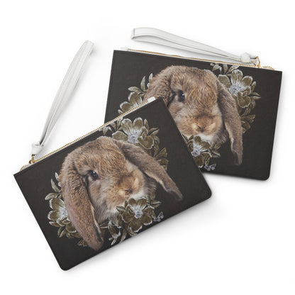 Clutch Bag - In the Garden of Whispers Rabbit Design