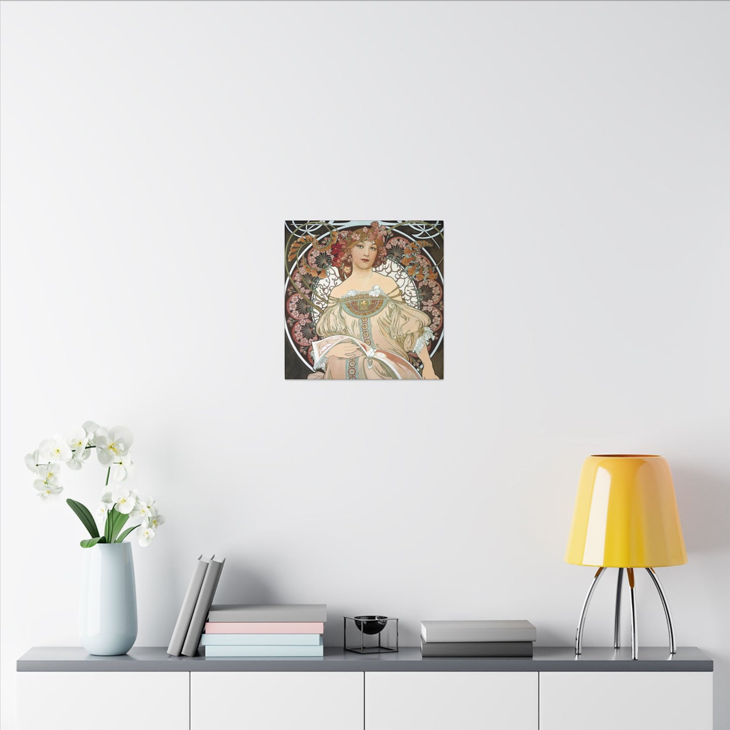 Day Dream After Alphonso Mucha Canvas Gallery Wraps