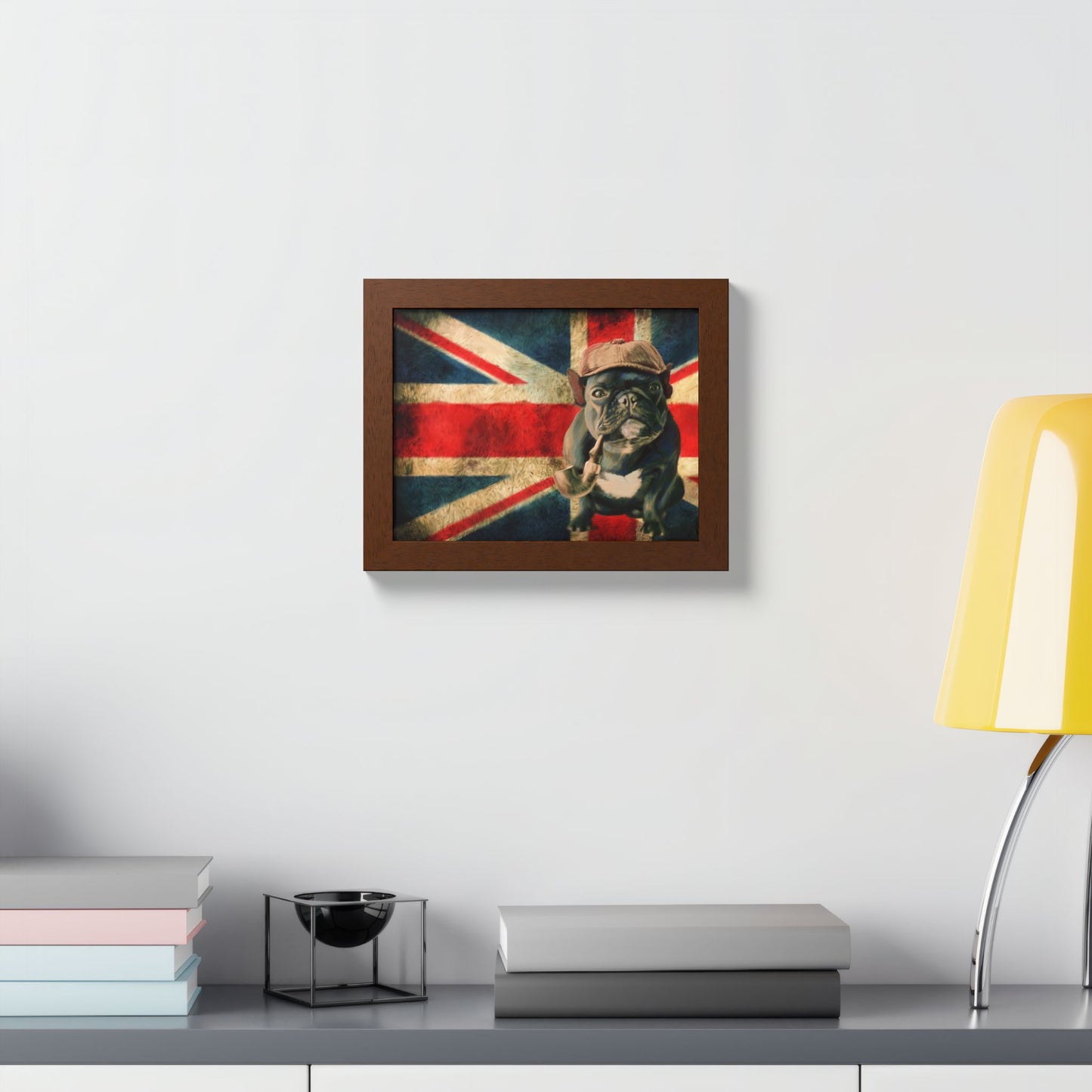 British Bulldog Art Print — Framed Vintage Union Jack Poster