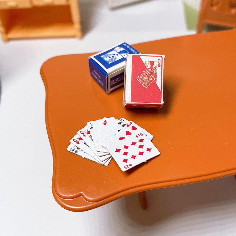 Mini Miniature Food Playing Poker Cards with box