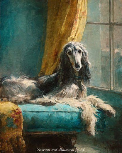 Aghan Hound Portrait