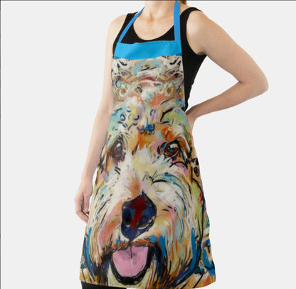 Apron with Doodle Design side view medium