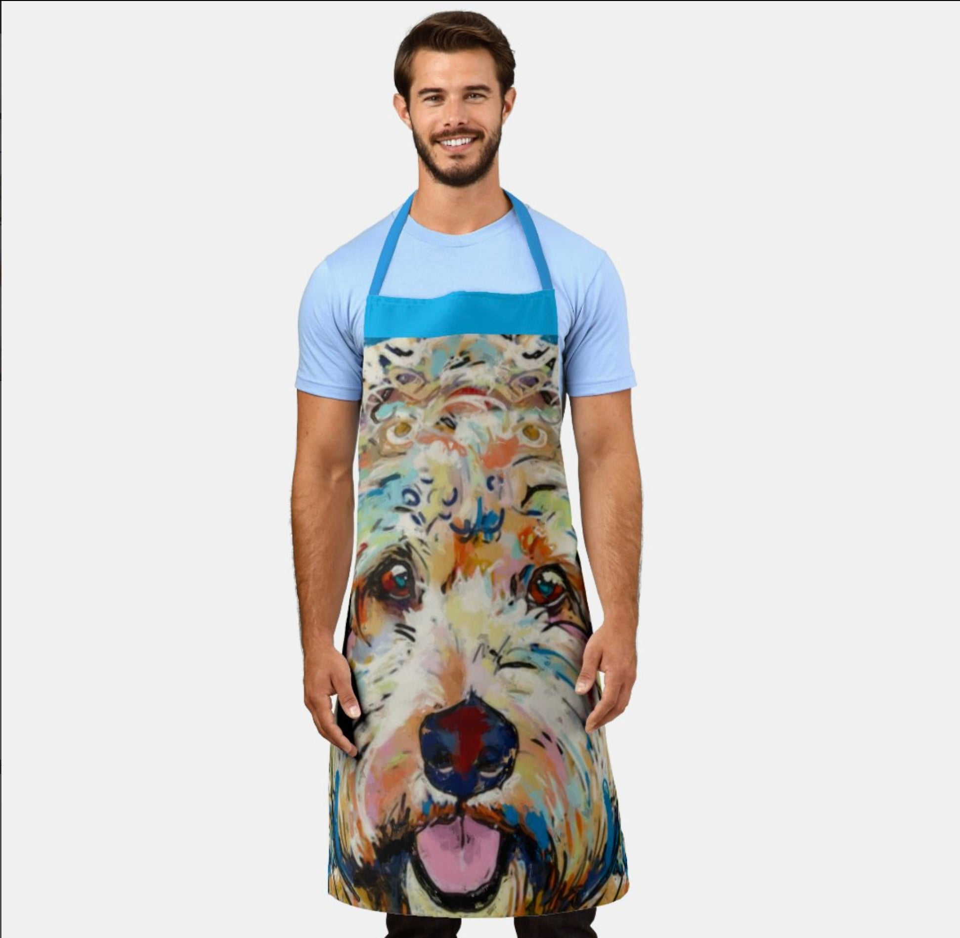 Apron with Doodle Design Large