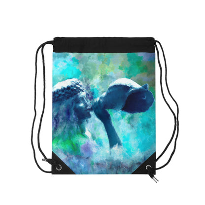 Bohemian Mermaid Drawstring Bag - Eco-Friendly Backpack for Yoga, Gym, Beach, Travel, Festivals | Perfect Gift for Nature Lovers