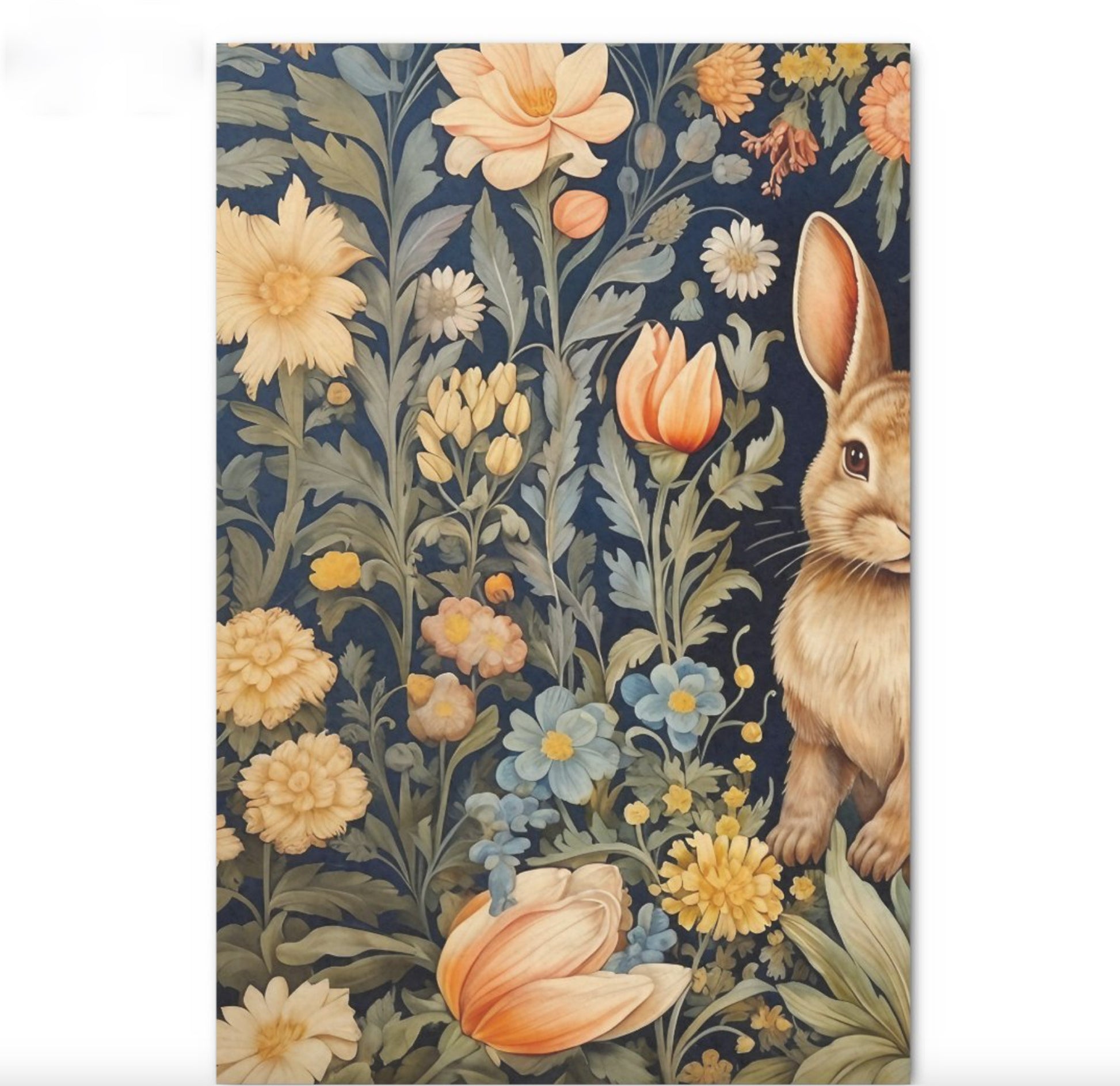 Forest-Rabbit-William-Morris-Cottagecore-Decoupage-Tissue-Paper-front