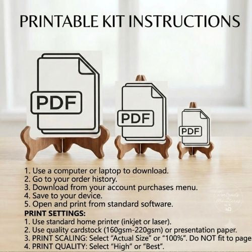 Printable Miniature Prayer Plant Houseplant Sheet (Multi-Scale Kit)