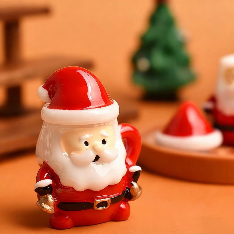 Here is an SEO-optimized title, product description, and meta description crafted specifically for your Shopify listing:  SEO Title Mini Santa Teacup Figurine - 1/12 Scale Christmas Dollhouse Decor