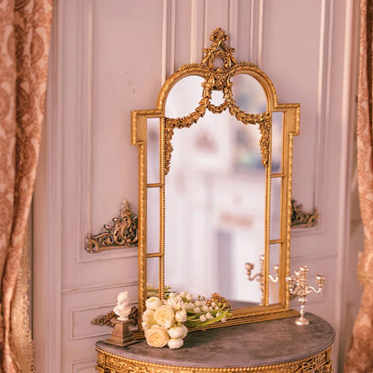 Vintage French Style  Desk and  Mirror DIY KIT For 1/6 Blythe Ob24 Dollhouse Miniatures mirror in situ