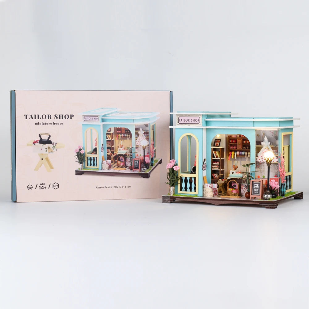 Miniature Taylor Shop with box