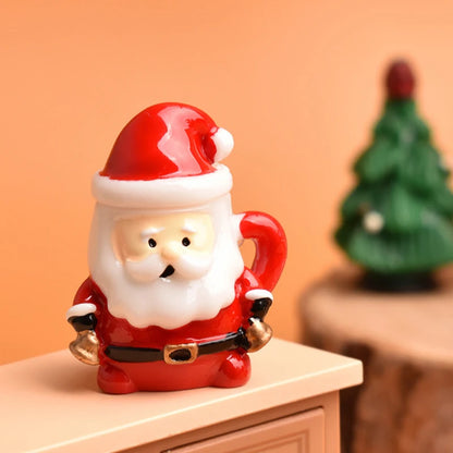 Here is an SEO-optimized title, product description, and meta description crafted specifically for your Shopify listing:  SEO Title Mini Santa Teacup Figurine - 1/12 Scale Christmas Dollhouse Decor