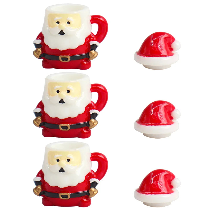 Here is an SEO-optimized title, product description, and meta description crafted specifically for your Shopify listing:  SEO Title Mini Santa Teacup Figurine - 1/12 Scale Christmas Dollhouse Decor