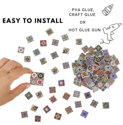 150 pcs, Dollhouse Flooring, 1:12 Scale Doll House Tiles