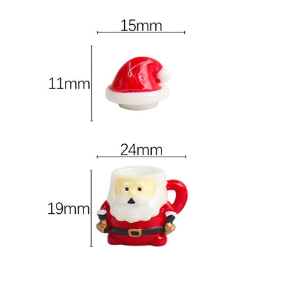 Here is an SEO-optimized title, product description, and meta description crafted specifically for your Shopify listing:  SEO Title Mini Santa Teacup Figurine - 1/12 Scale Christmas Dollhouse Decor
