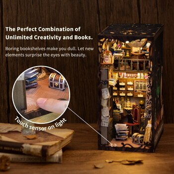 Magic Pharmacist Book Nook Kit with Light - Miniature Toy Kit DIY detail