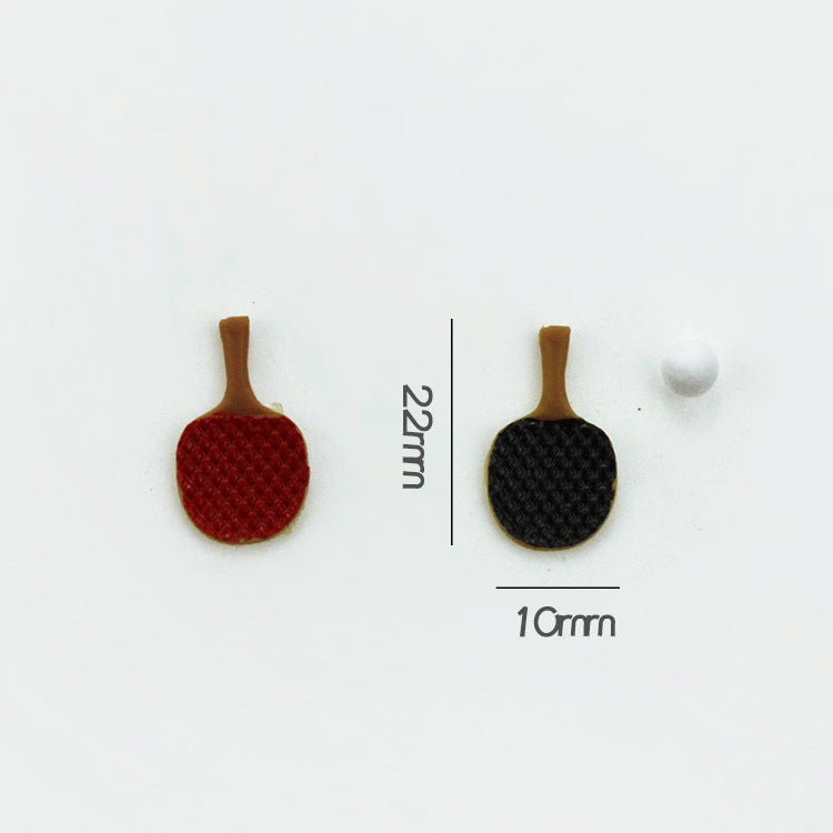Mini Table Tennis Racket - Dollhouse Accessories size
