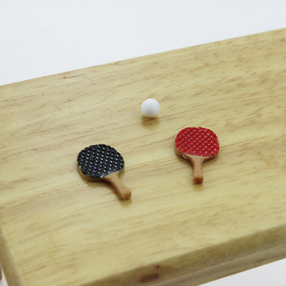 Mini Table Tennis Racket - Dollhouse Accessories in situ