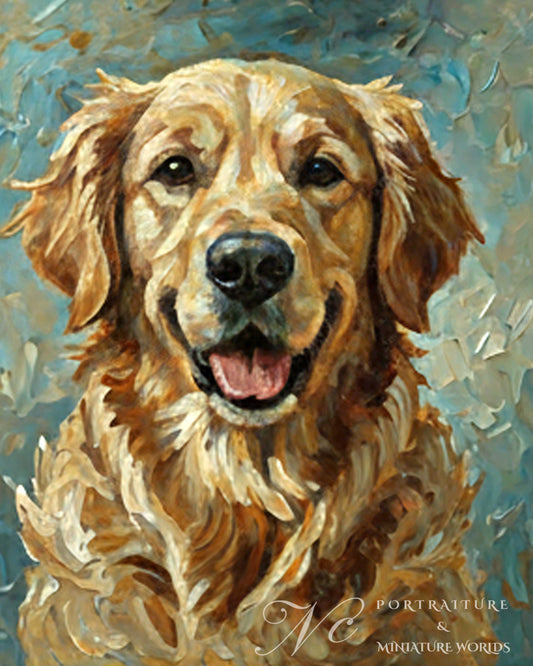 golden retriever.painting