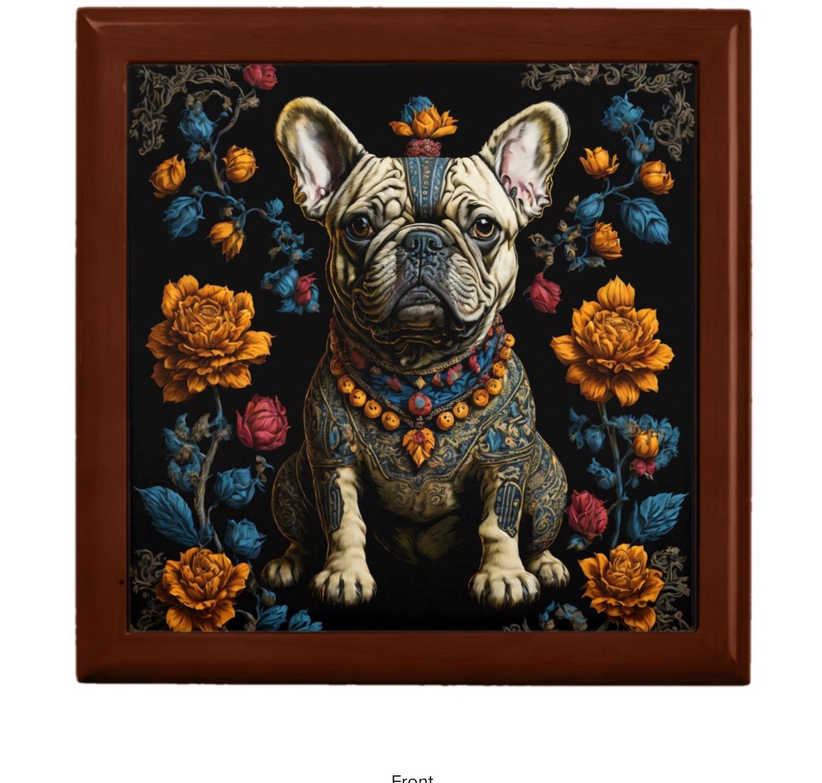 mexican-folk-art-french-bulldog-keepsake-box