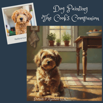 Golden Doodle Puppy Portrait - The Chef's Companion
